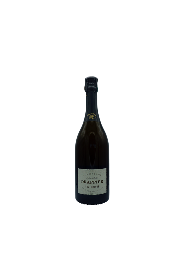 Photo Brut Nature, appellation Champagne. 33.00€, fruité, notes de coing, cassis, pain d'épice. La finale est fraîche, 8°C.