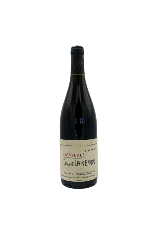 Faugères Domaine Léon Barral - 1997, nez sur la cerise, solaire avec une belle fraîcheur. S'accorde avec une dinde farcie aux champignons.