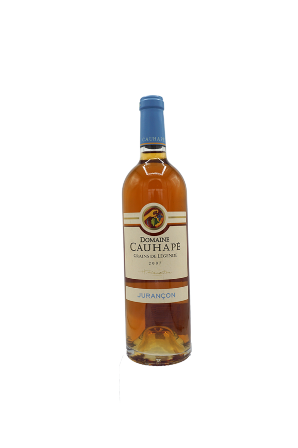 Jurançon Grains de Légende Domaine Cauhapé - 2007, douces notes de fruits confits, coing, litchi, miel, cannelle et pain grillé.