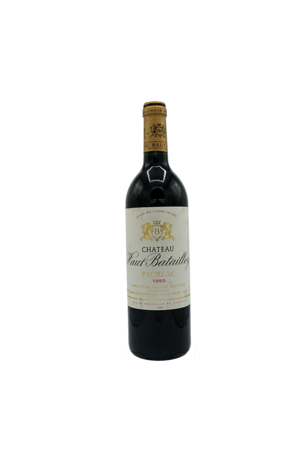Château Haut Batailley - 1993, nez puissant de fruits noirs et d'épices. Finale avec des notes de cuir et de bois.